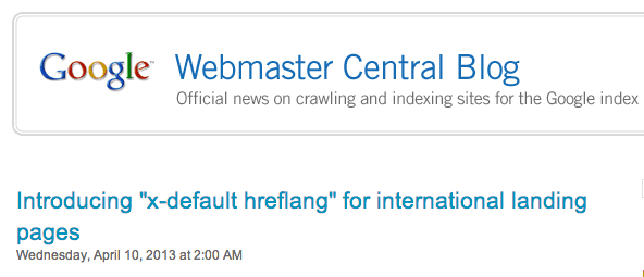 Google Announces x-default hreflang