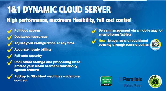 1&1 Dynamic Cloud Server