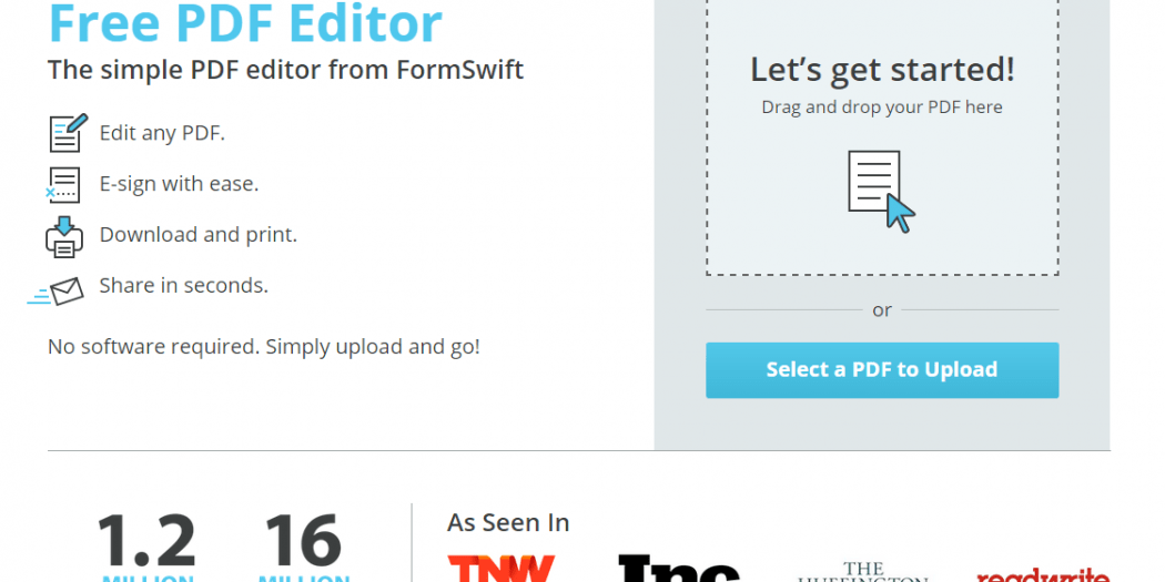 Edit Any PDF Online In Seconds with the Free FormSwift PDF Editor