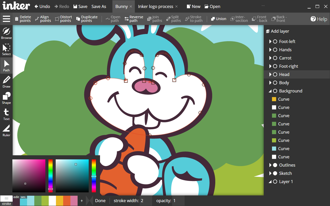 Draw Vector's Anywhere Using Inker - A Free Online Vector Graphics Editor - Webmaster Software ...