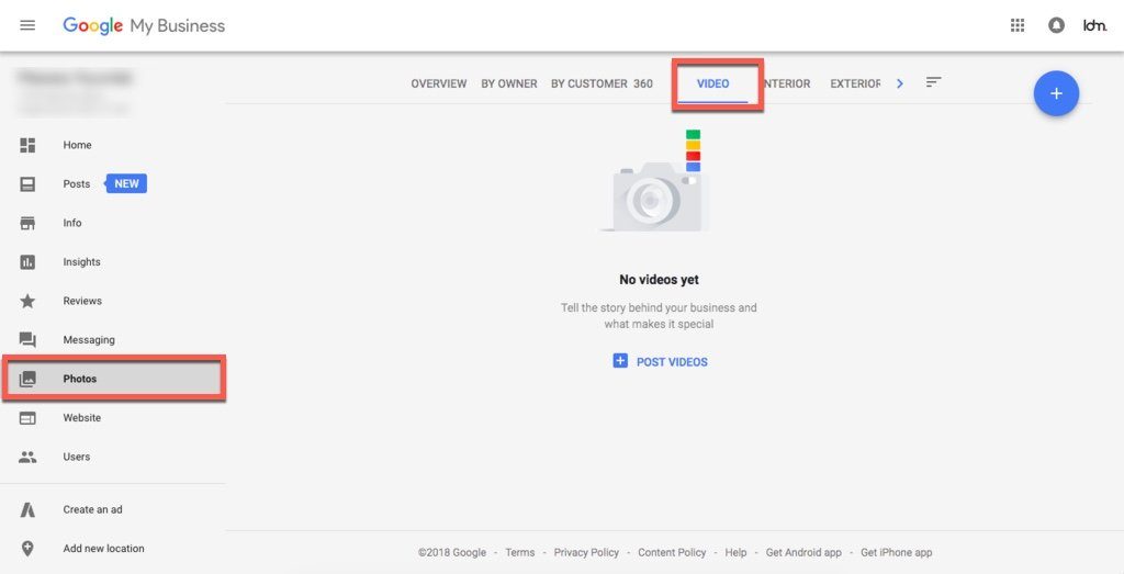 Google My Business - Adding Videos